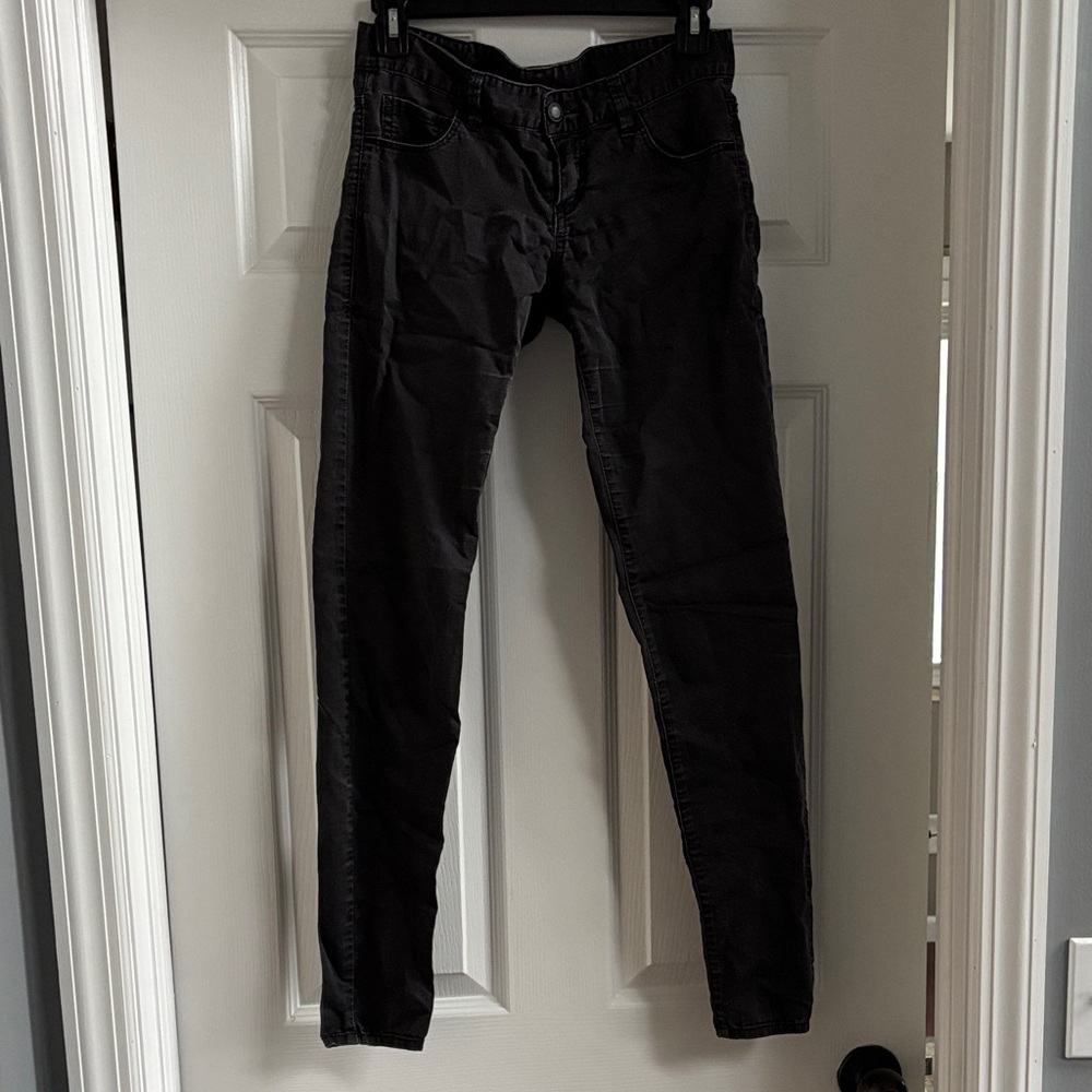 Armani Exchange Women's Faded Black Skinny Jeans